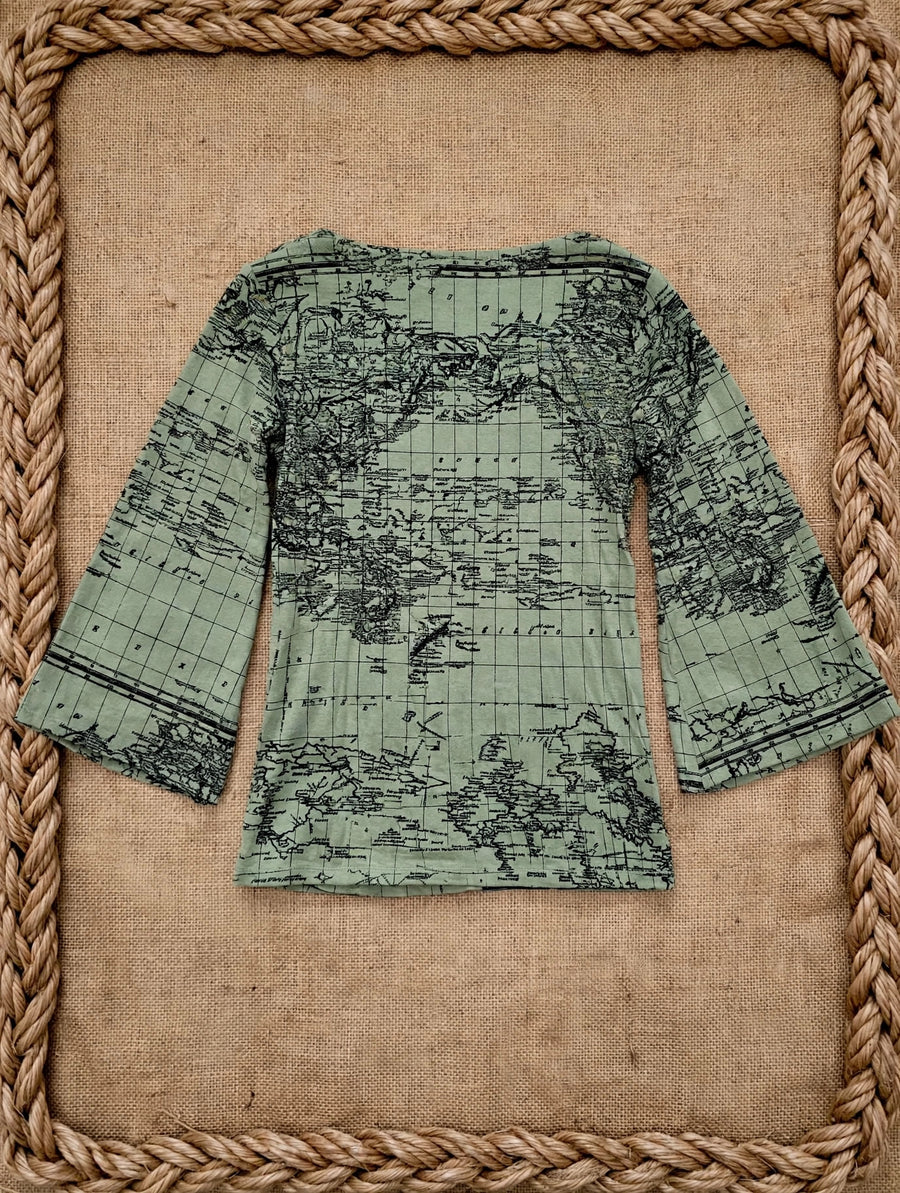 Hope Pullover in Atlas Print by Effie's Heart