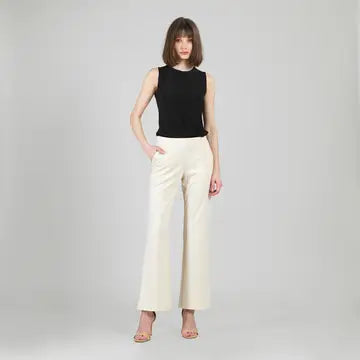 Ponte Loose Leg Pocket Pant by Clara Sunwoo