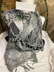 Boho Mixed Embroidered Handmade Scarf Necklace