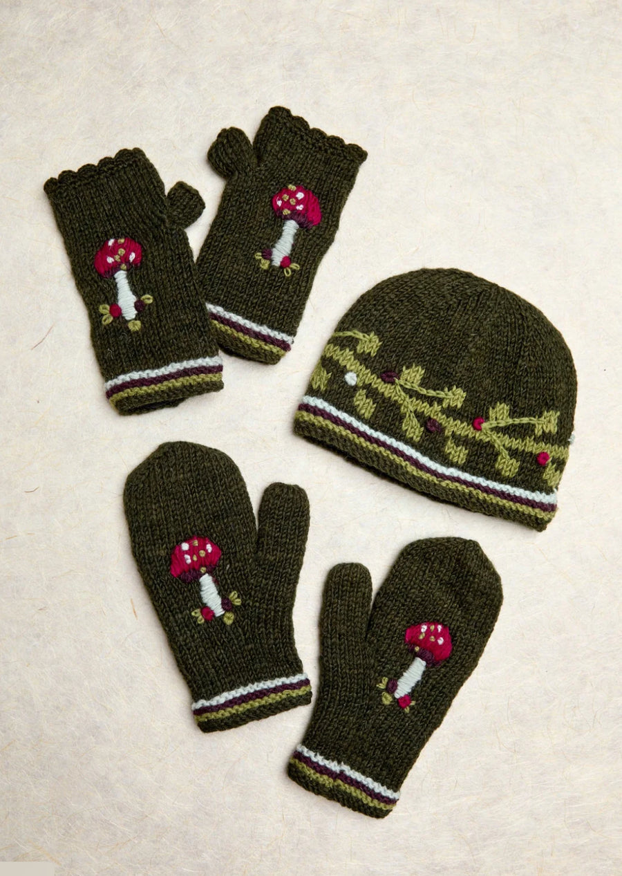Lydia Blackpine Knit Handwarmers or Mittens By Many Hands