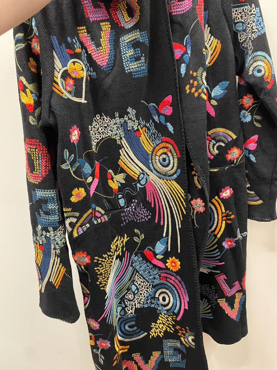 Embroidered "Love" Duster by Adore