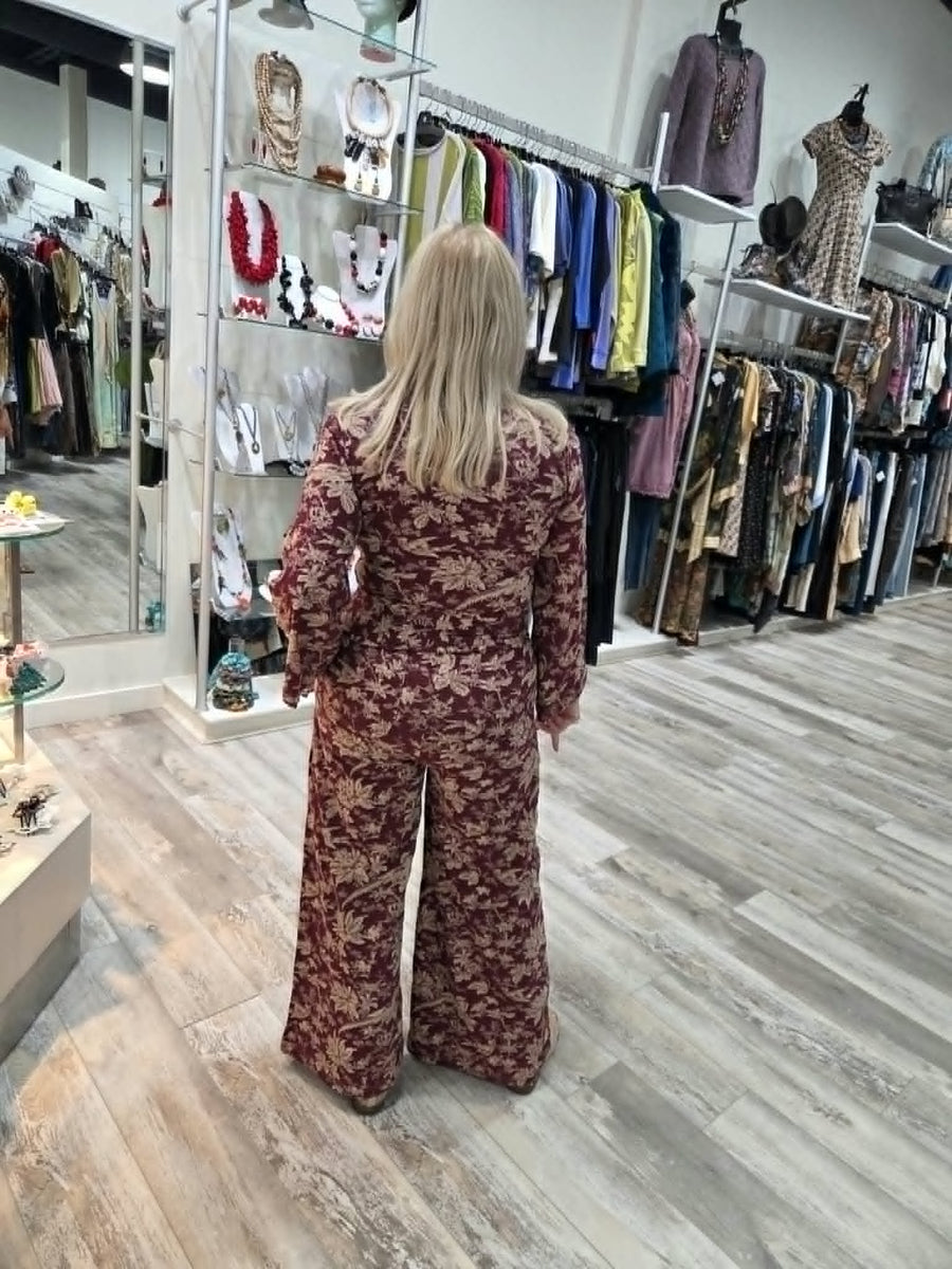 Dolores Pants in Provencal Print by Effie's Heart