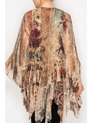 Additional view of All Lace Cardigan in Vintage Bird by Origami from Robin Boutique.