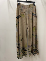 Wide Leg Palazzo Pant in Thyme Print by Inoah