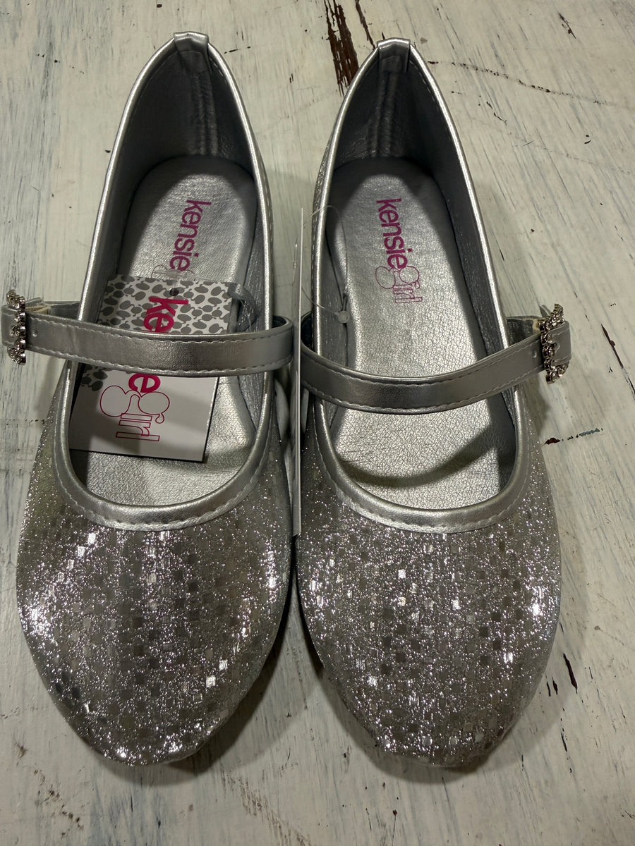 Kensie Girls Ballerina Shoes with Rhinestone Buckle