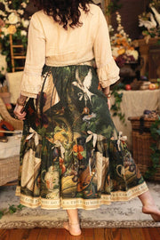 Additional view of Labour of Love Maxi Length Atelier Skirt with florals & violin from Robin Boutique.