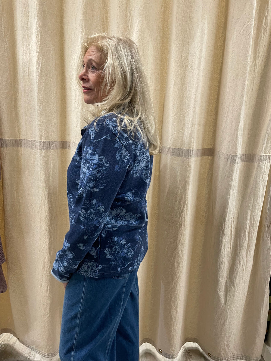 Floral Fleece Quarter Zip Pullover by Escape