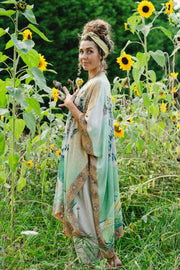 Additional view of I Paint My Dream Bohemian Van Gogh Goddess Starduster Kimono from Robin Boutique.