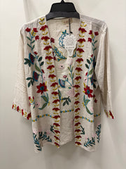 Wildflower Whimsy Embroidered Kimono by All About Her