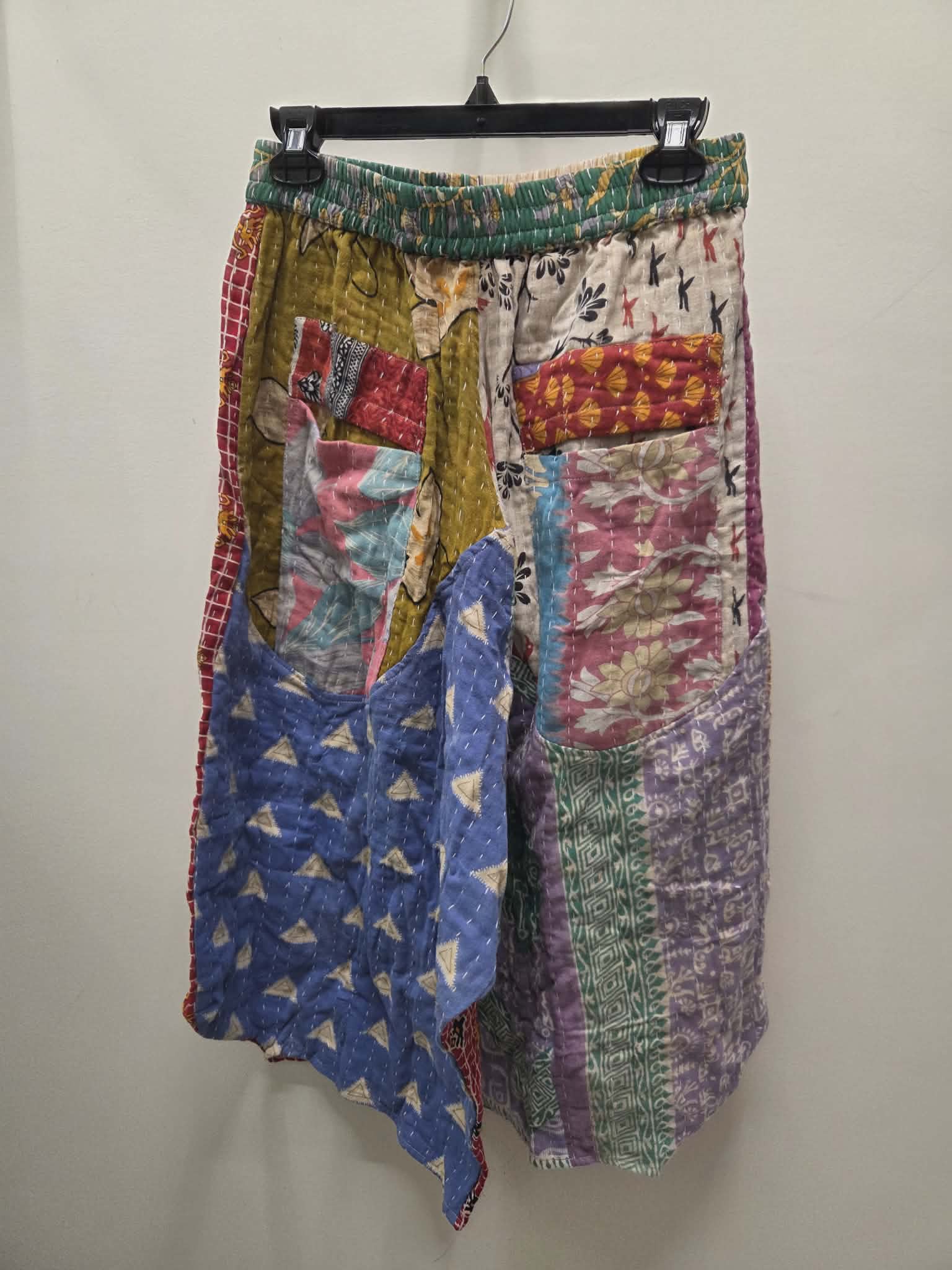Kantha Sunrise Crop Pants "Rhubarb" by Jaded Gypsy Robin Boutique