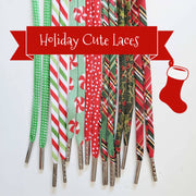 Holiday Christmas Cute Shoe Laces for Adults & Kids Robin Boutique