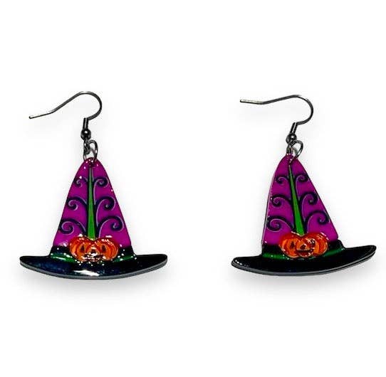 Hagatha's Hat Earrings by Johanna Parker x Lipstick & Chrome Robin Boutique