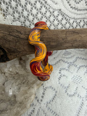 Painted Shellac Ruffle Bracelet