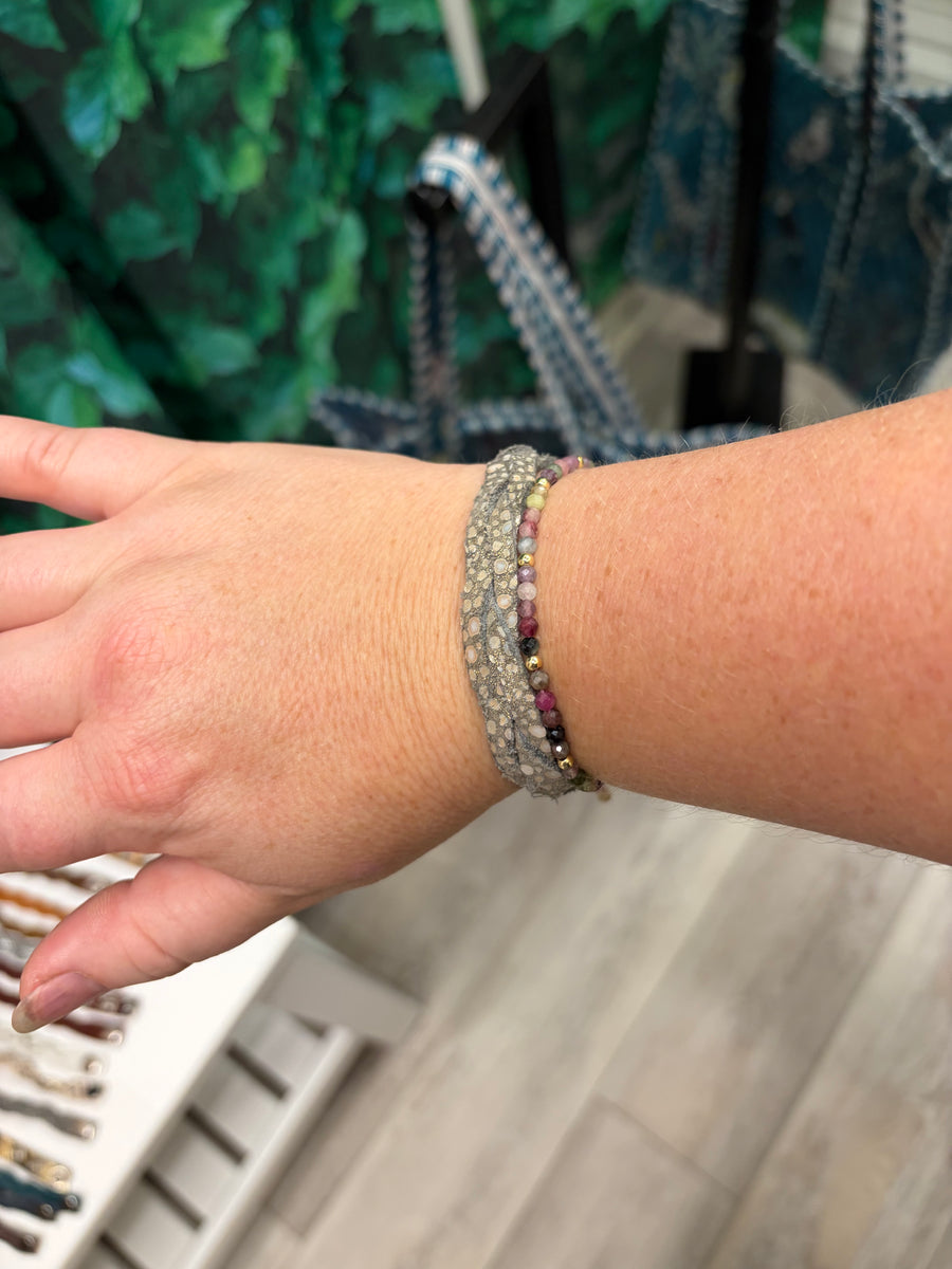 Small Braided Leather Bracelet