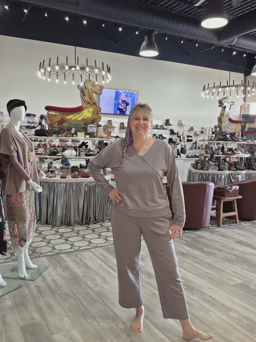 Modal Spandex Terry Flood Pant by Escape by Habitat 66843 Robin Boutique Modal Spandex Terry Front Back Pullover by Escape by Habitat 26836 Robin Boutique