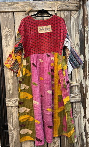 Kantha Sunrise Dress "Cosmo" by Jaded Gypsy