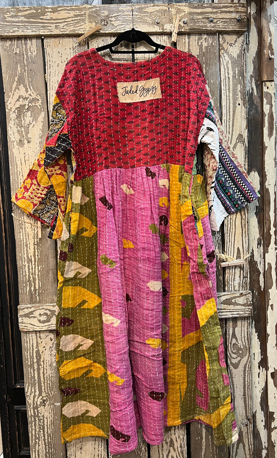 Kantha Sunrise Dress "Cosmo" by Jaded Gypsy