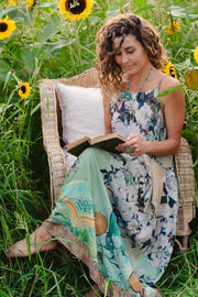 Additional view of I Paint My Dream Van Gogh Bohéme Long Maxi Slip Dress from Robin Boutique.