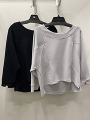 Feather Lux Knit Stitch Pullover by Olivia