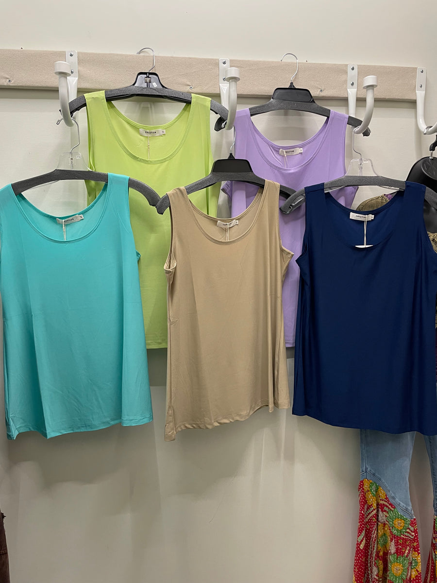 Silky Stretch Tank by Creations