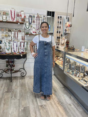Denim Overall Dress by Davi & Dani