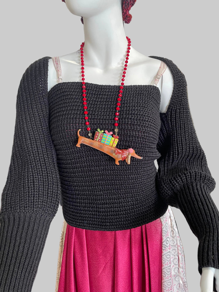 Dachshund Presents Necklace by Gina Robin Boutique