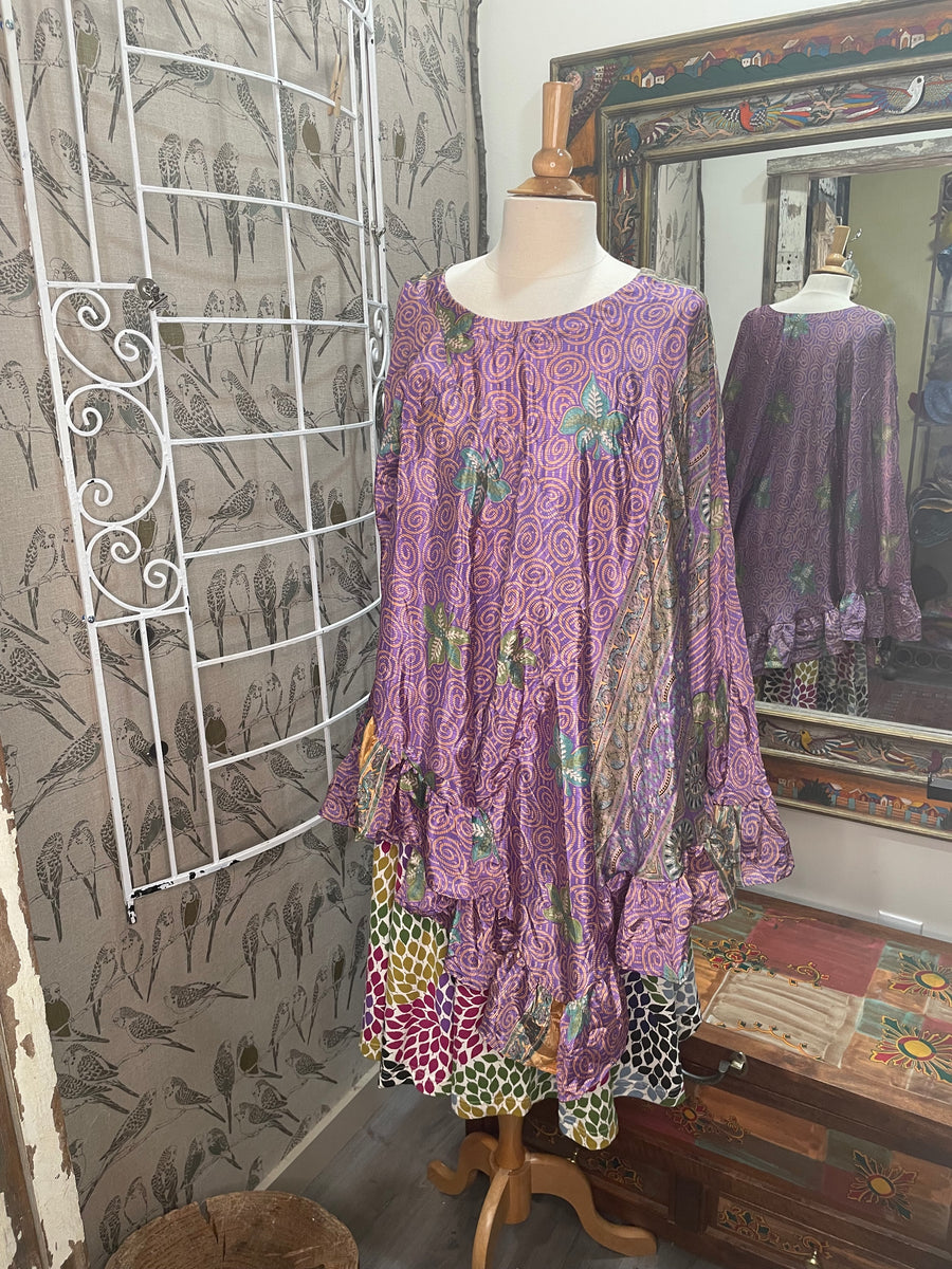 Silk Float Away Cape #008 by Kantha Bae