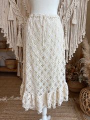 Wild Rose Crochet Skirt by Kantha Bae