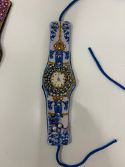 Embellished Fabric Watch Cuff by IPNG Design