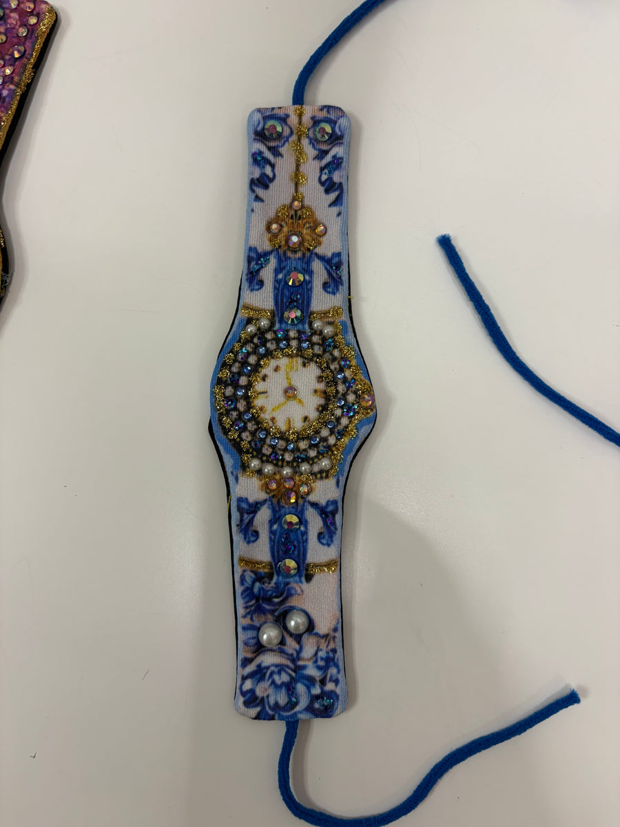 Embellished Fabric Watch Cuff by IPNG Design