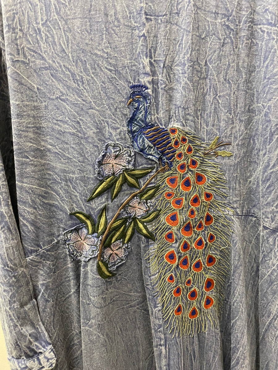 Peacock Meadow Duster Dress by Paper Lace Robin Boutique