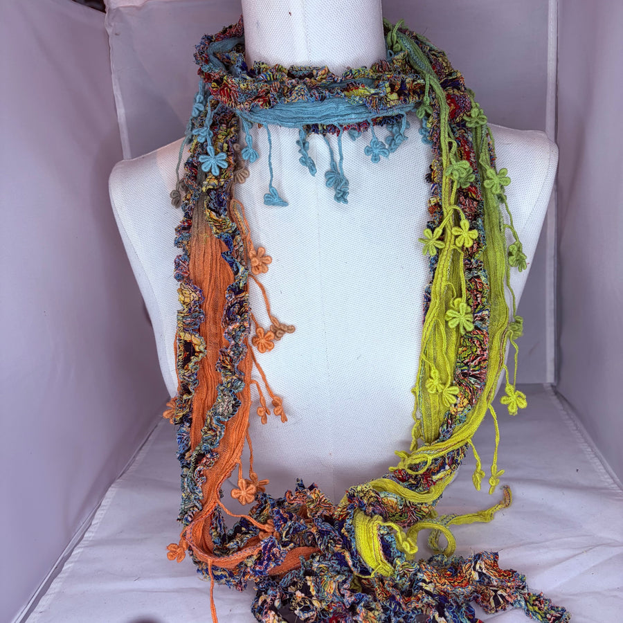 Boho Tassel Scarf Necklace