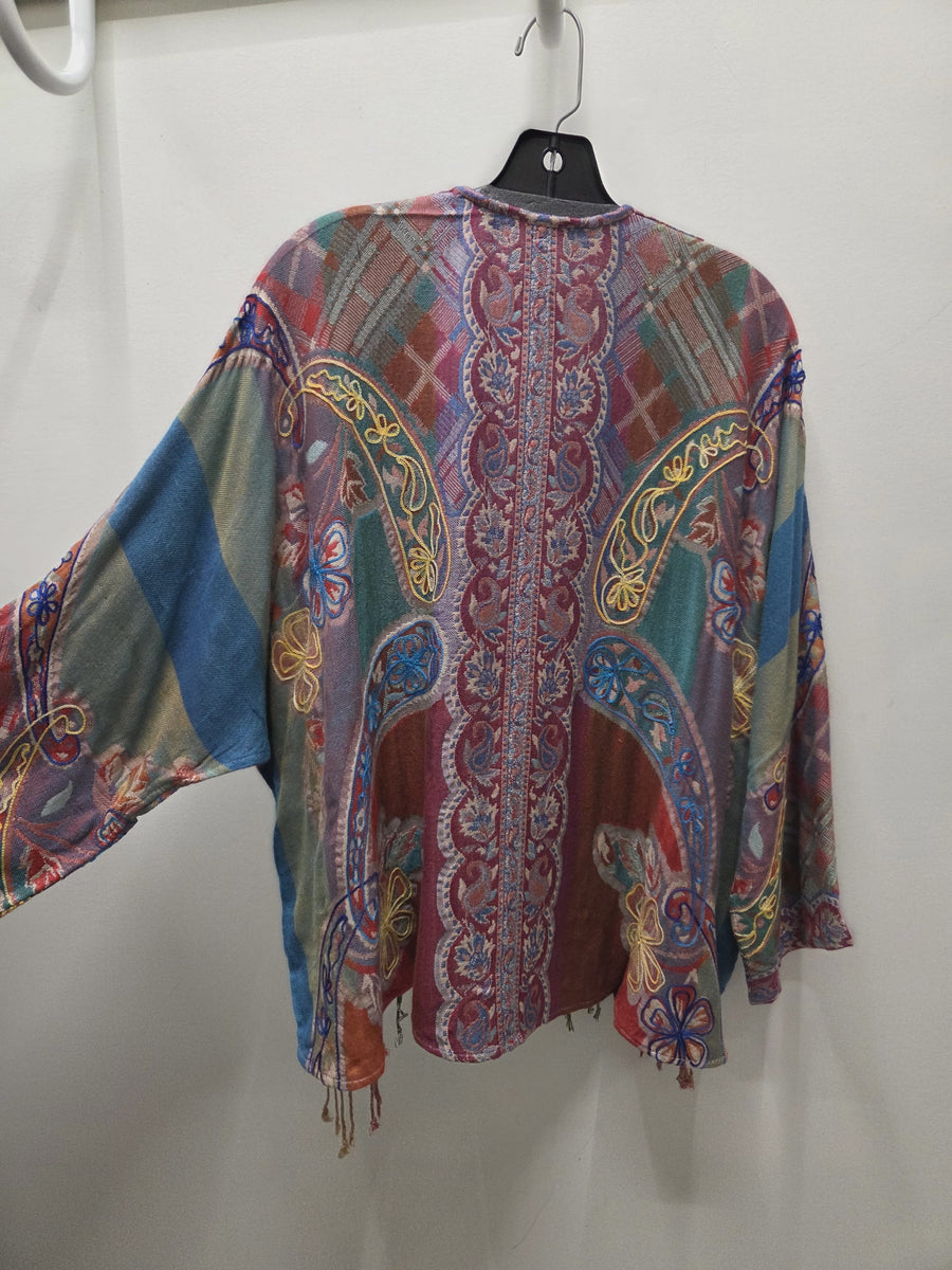 Reversible Rainbow Tapestry Fringe Top