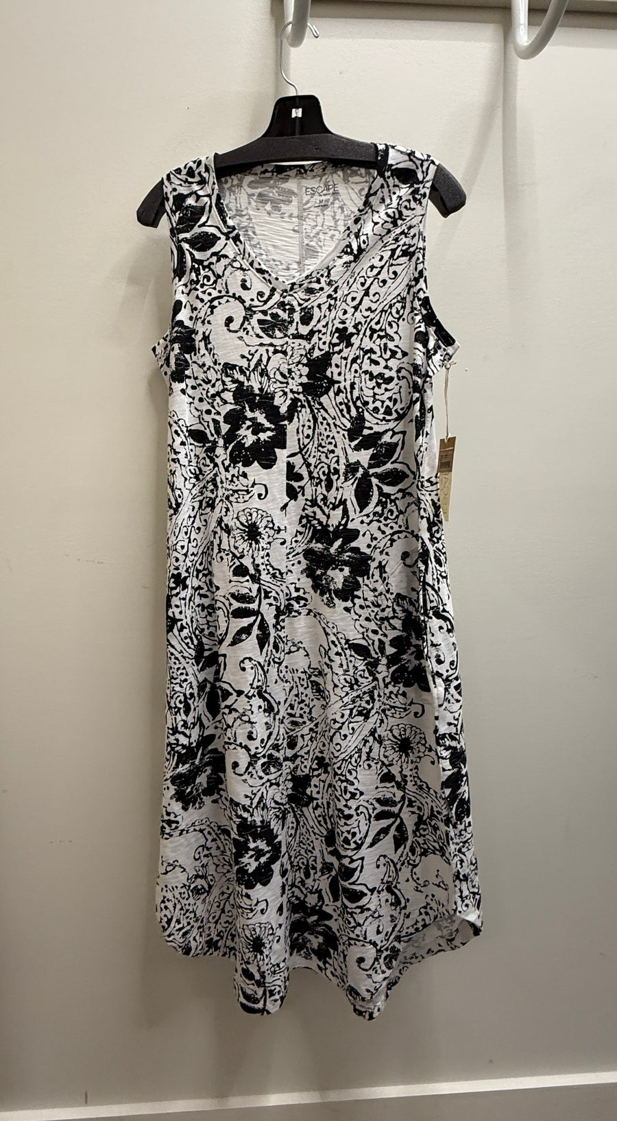 Paisley Scroll Cotton Sleeveless Dress by Escape