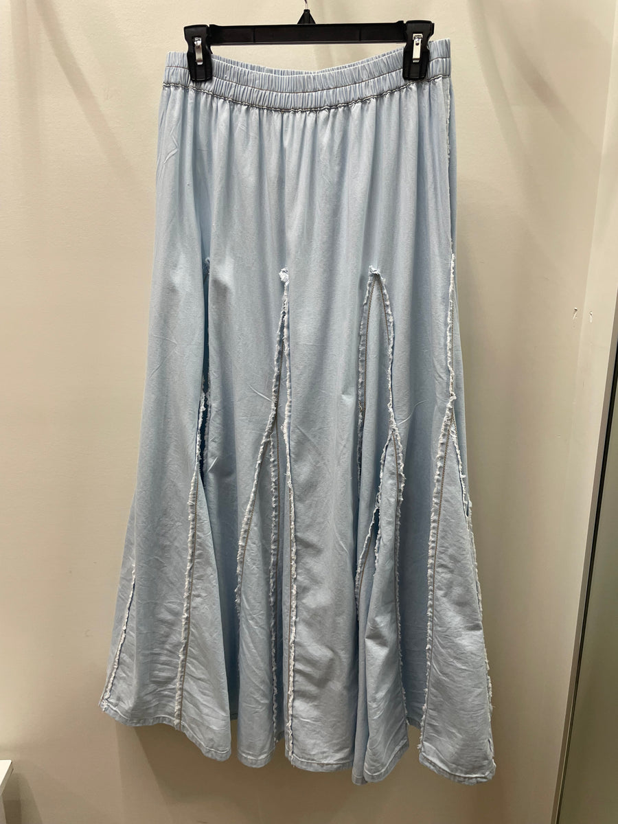 Denim Flare Skirt by The Paper Lace