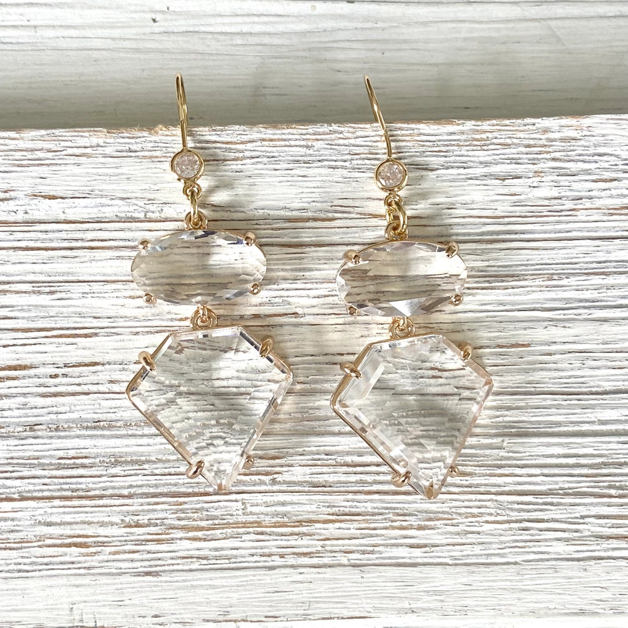Gemstone Drop Earrings