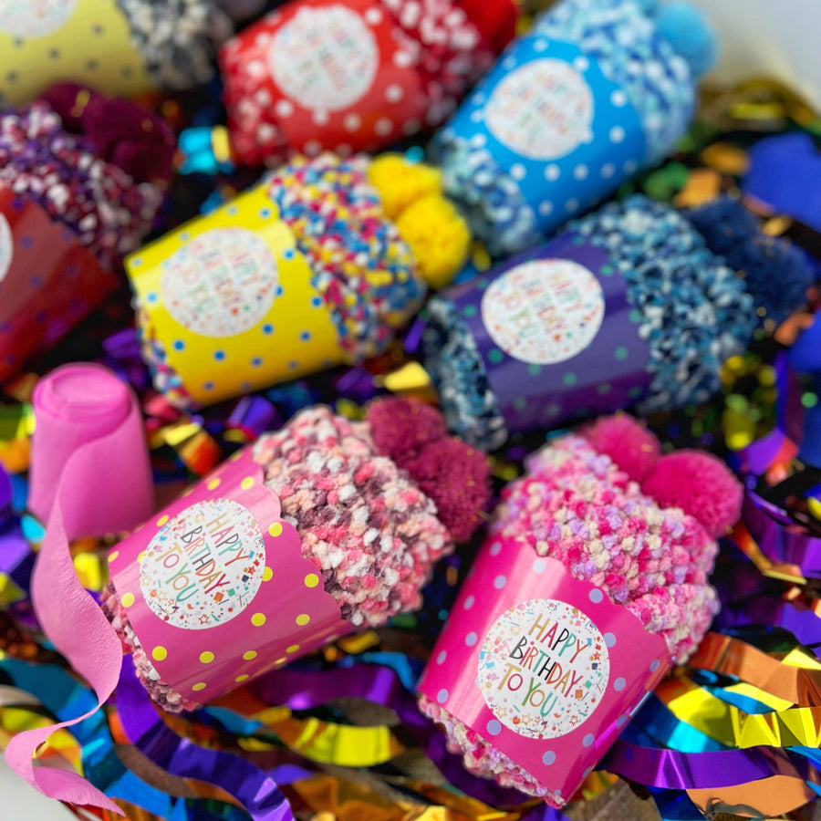 "Happy Birthday" Cozy Cupcake Socks Robin Boutique