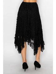 All-Sparkly Romantic Lace Skirt by Origami