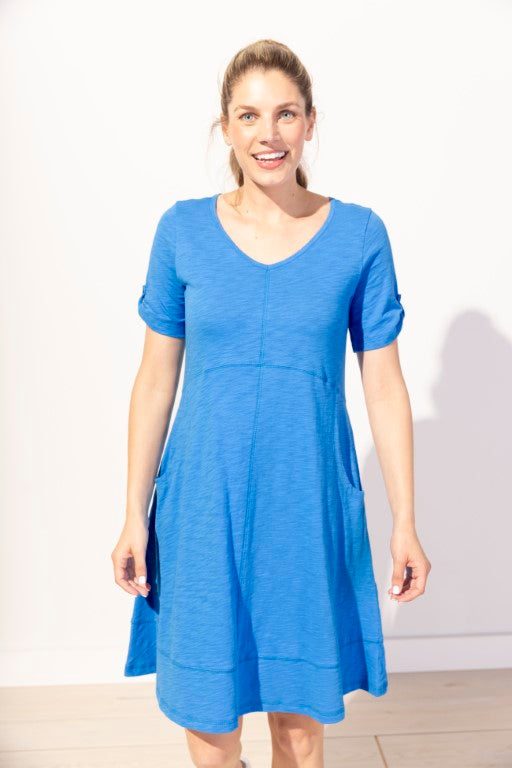Cotton Slub Bistro Dress by Escape
