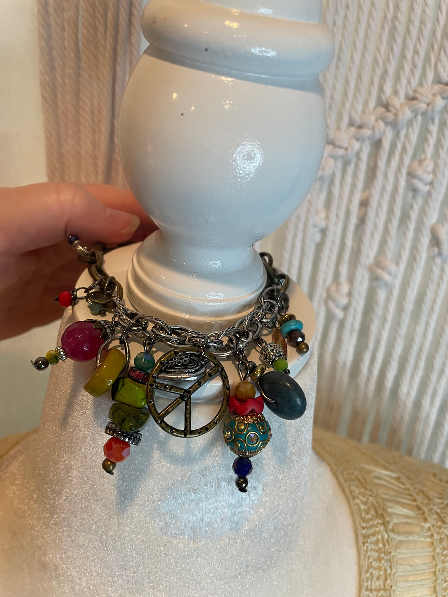 Peace Charm Bracelet