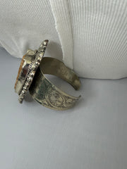 Earth Song Cuff Bone Craved Bracelet
