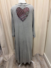 Patchwork Heart Long Duster by Paper Lace