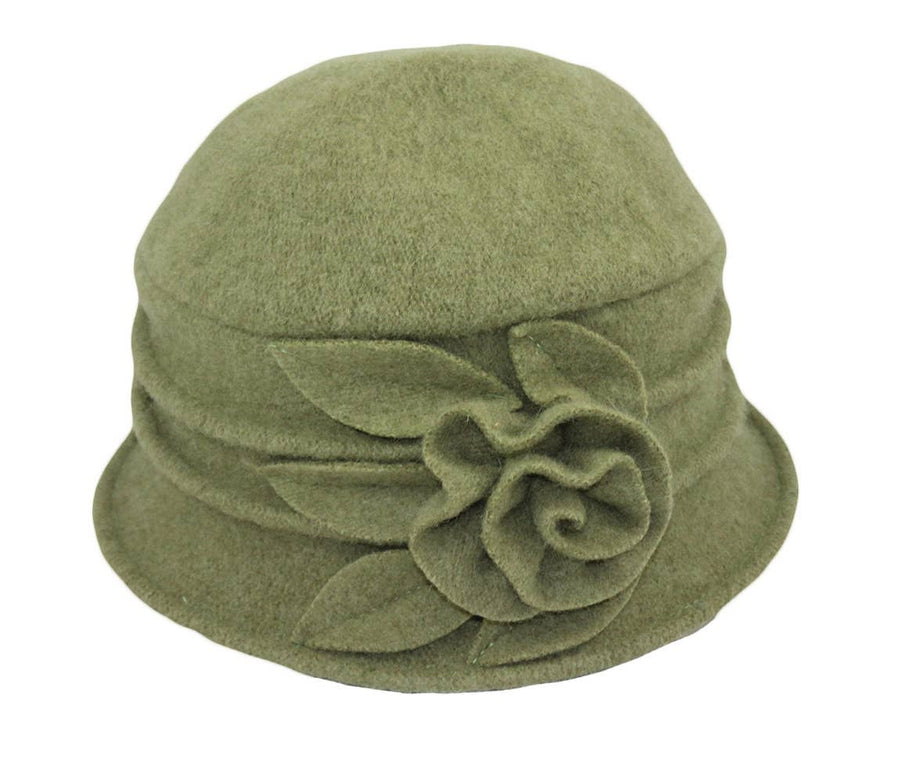 Cloche Boiled Wool Hat