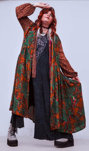Crepe Sari Evermore Kimono #205 by Kantha Bae