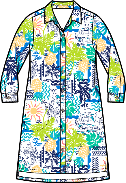 Coastal Greece Anywhere Dress by Escape