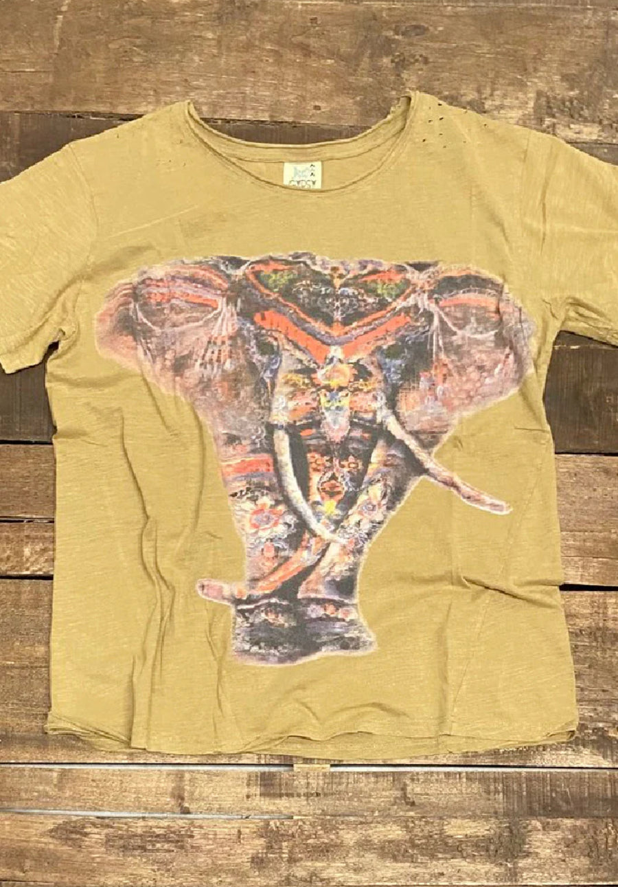 Rainbow Elephant Tee by Jaded Gypsy