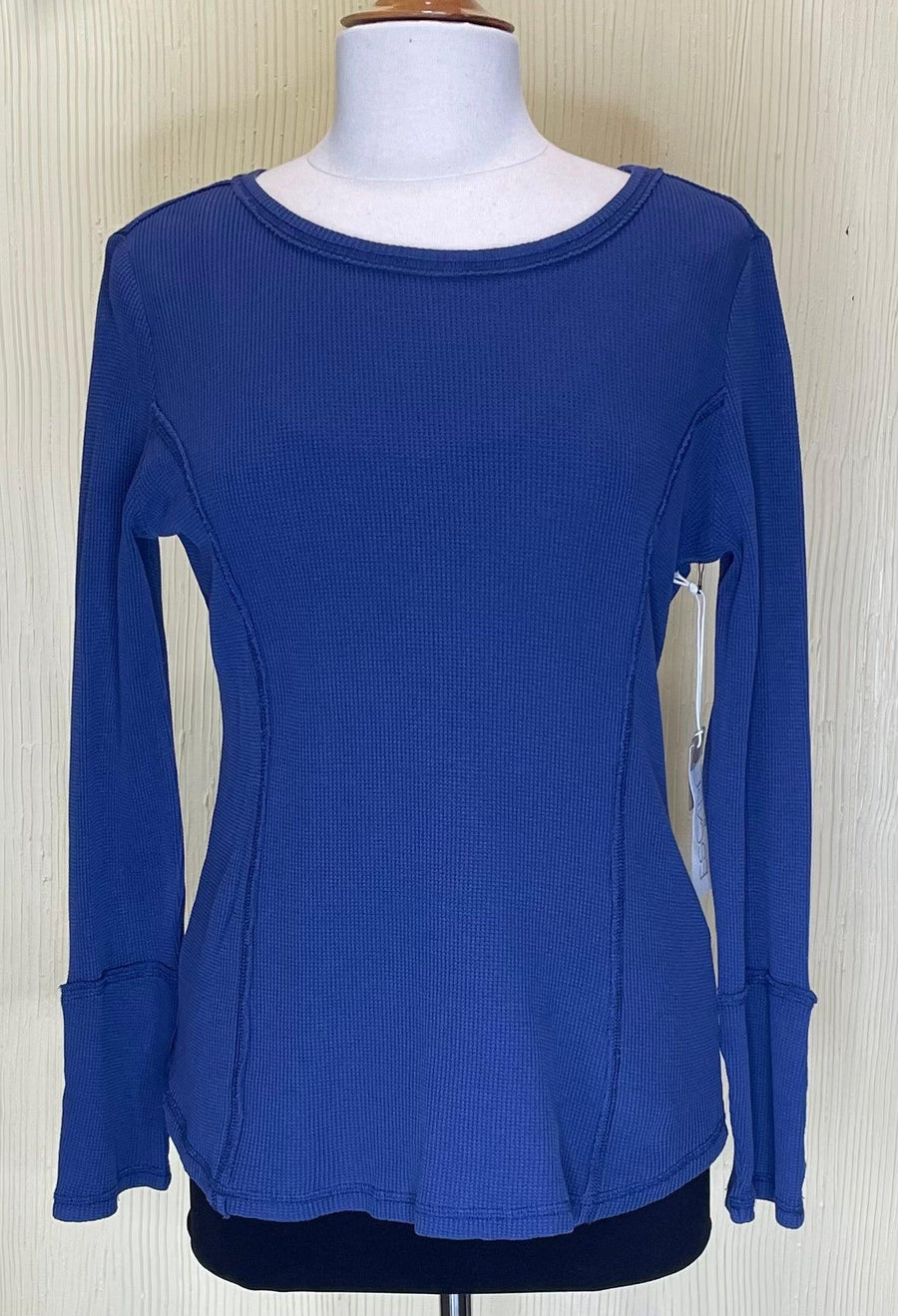 Waffle Knit Shaped Crew by Escape by Habitat - Robin Boutique-Boutique 