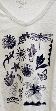 Destination Nature Short Sleeve V-Neck Tee