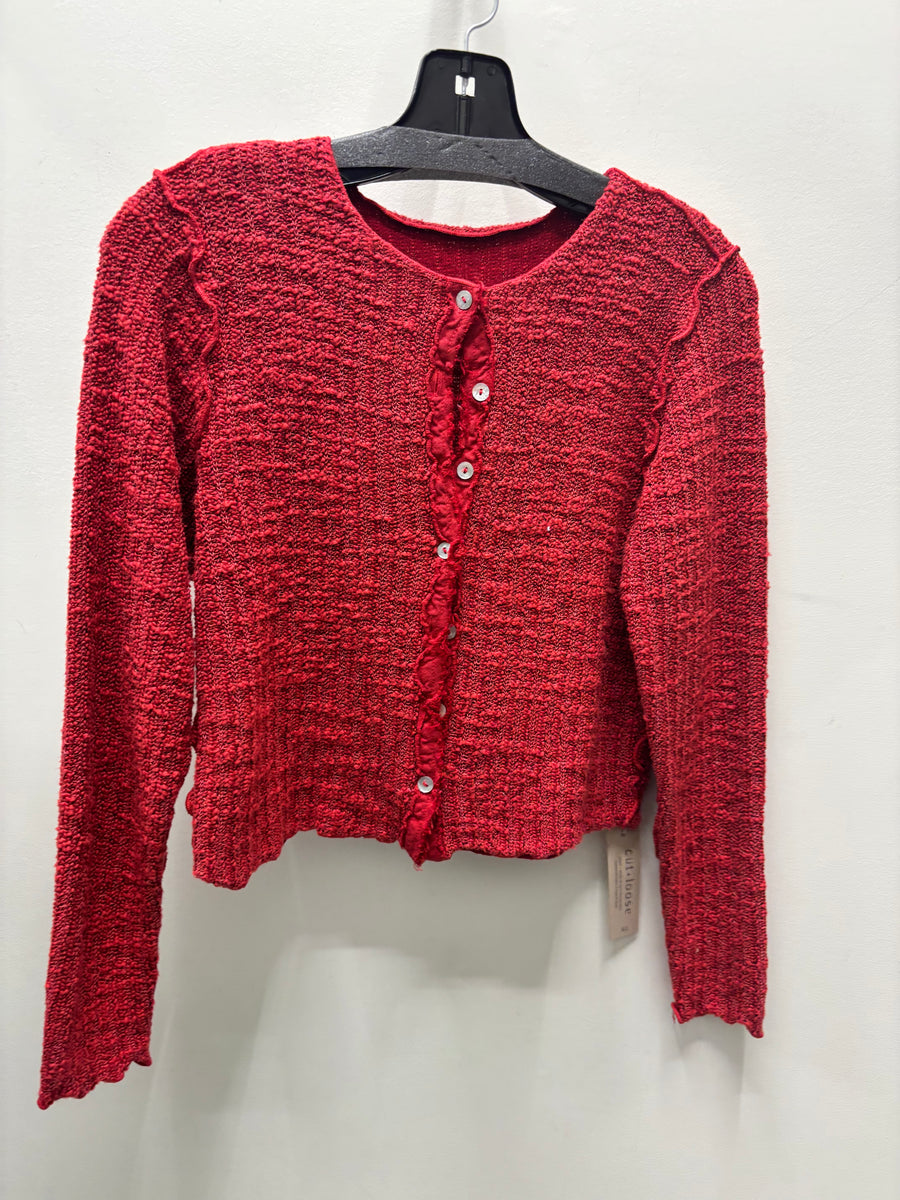 Texture Crop Cardigan by Cut Loose