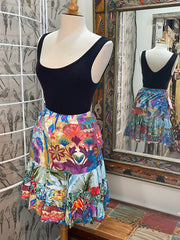 Tiered Skirt in Blue Birds by Jams World